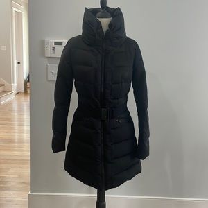Zara black coat, size Small, with belt